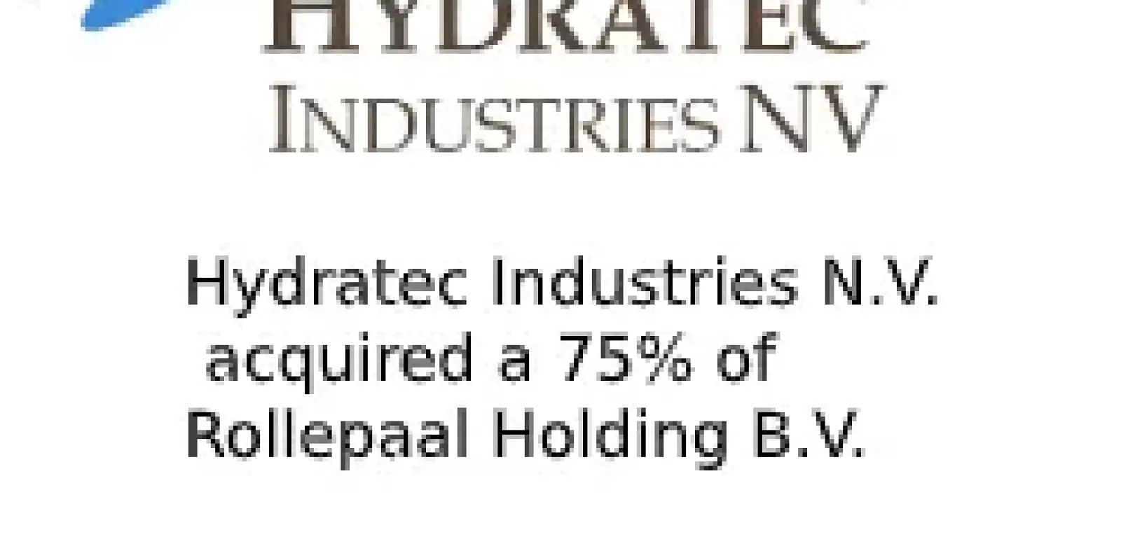 Hydratec Industries & Rollepaal Holding B.V.
