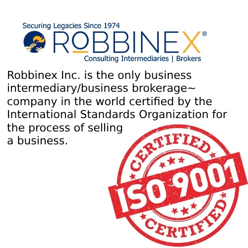 Robbinex is the only M&A Firm in the world with ISO 9001-2015 Certificate